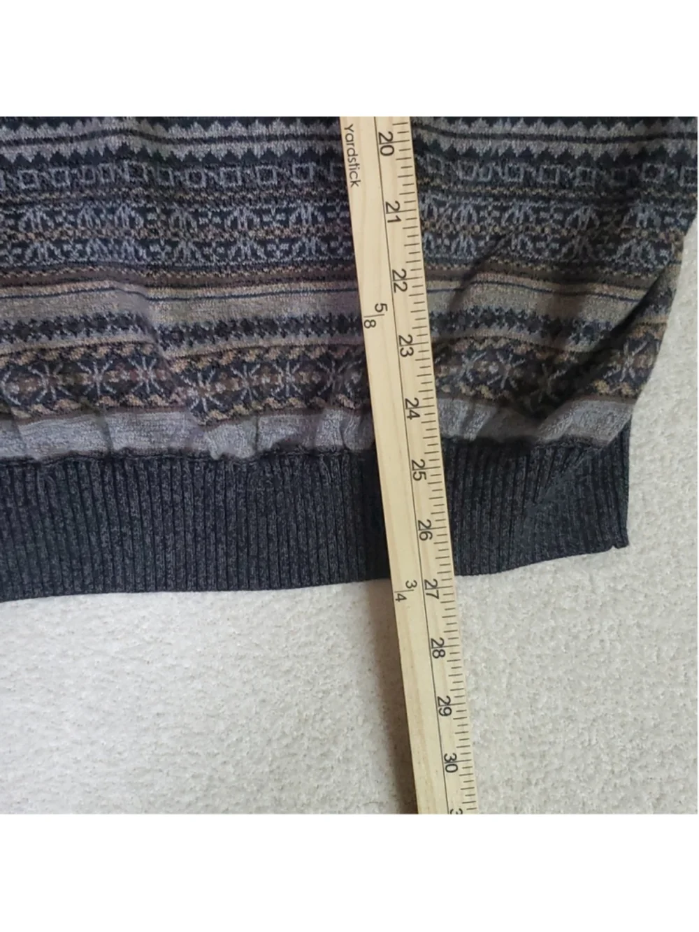 Joseph Abboud JOE Gray Sweater Vest XL Designed 100% Cotton Men's